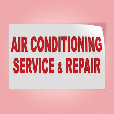 Air Conditioning Service Stickers image 2