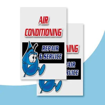 Air Conditioning Service Stickers image 3