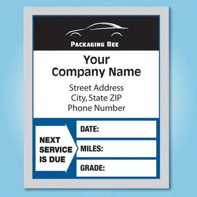 Automotive Service Stickers