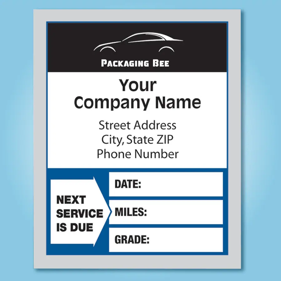 Automotive Service Stickers
