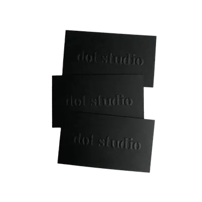 Black Embossed Stickers image 2