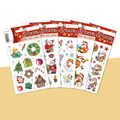 Christmas Sticker Cards