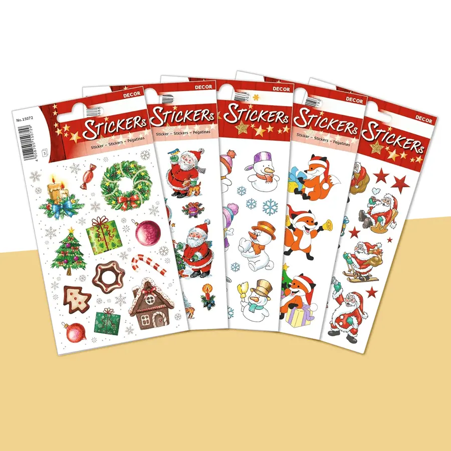 Christmas Sticker Cards