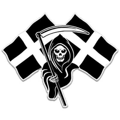 Cornish Flag Car Stickers image 2