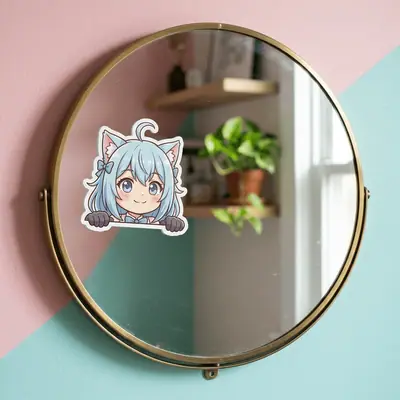 Cute Anime Peeker Stickers