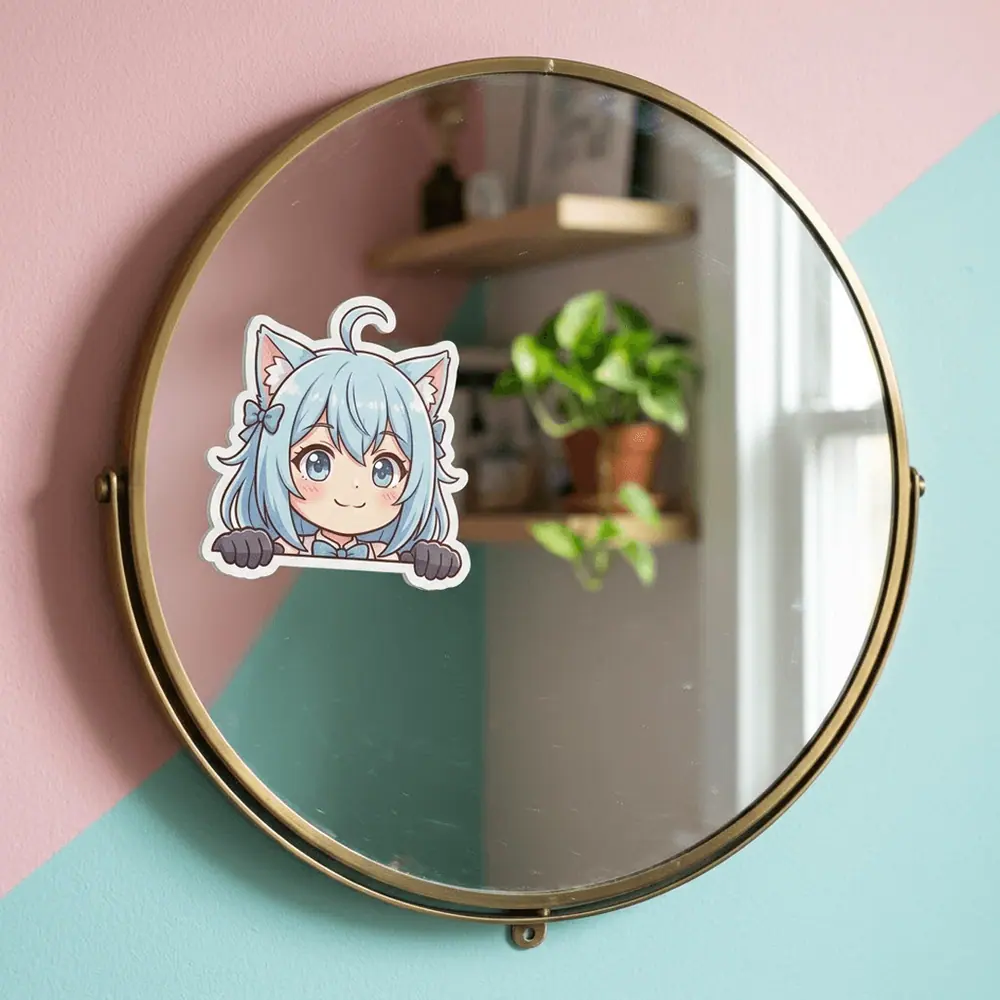 Cute Anime Peeker Stickers
