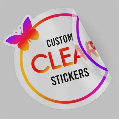 Die Cut Clear Stickers