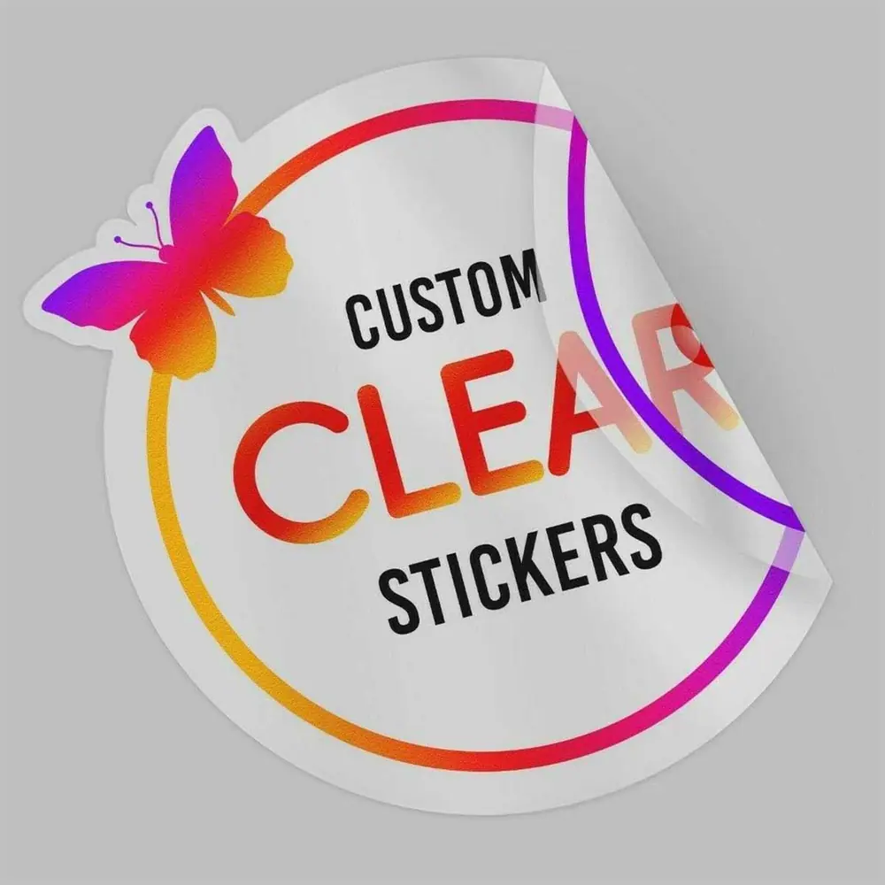 Die Cut Clear Stickers