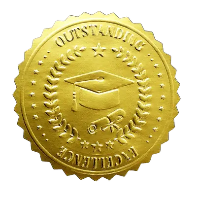 Embossed Certificate Stickers image 2