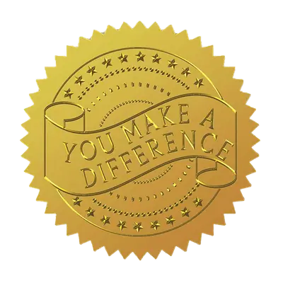 Embossed Certificate Stickers image 3