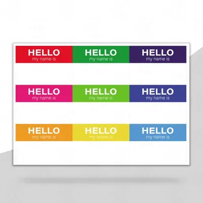 Hello My Name Is Stickers image 2