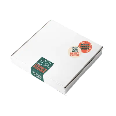 Personalised Pizza Box Stickers image 1