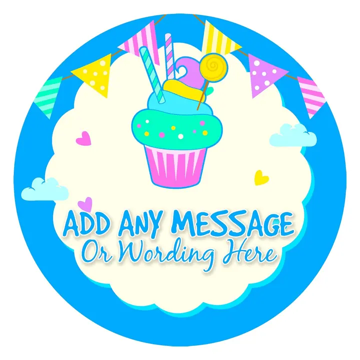 Personalised Sweet Cone Stickers